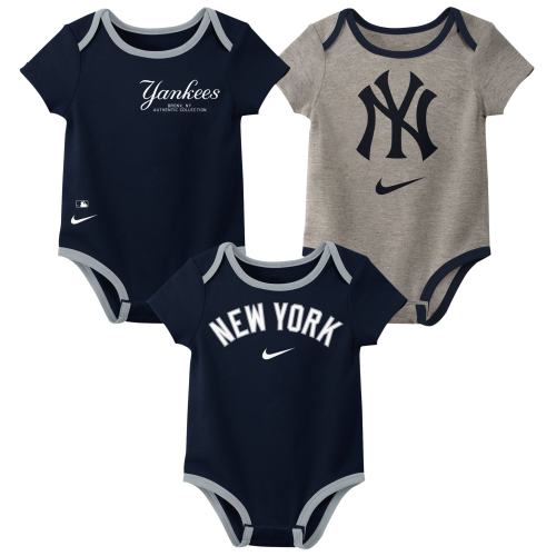 New York Yankees Nike Newborn & Infant Three-Pack Bodysuit Set