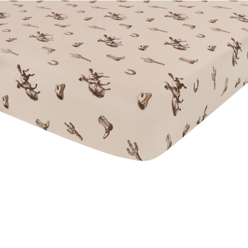 Crib Sheet in Classic Cowboy
