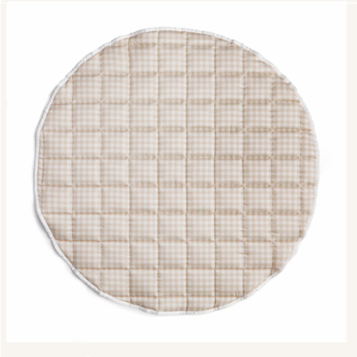 Picnic Gingham Play Mat - Beige | Gooselings