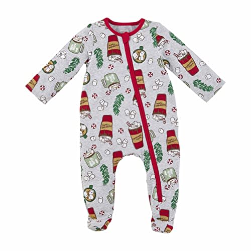 Mud Pie Baby Boys' Peppermint Mocha Pajamas
