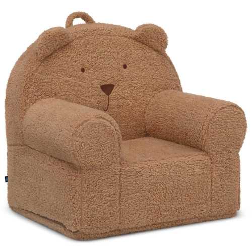 Delta Children Sherpa Bear Chair in Tan
