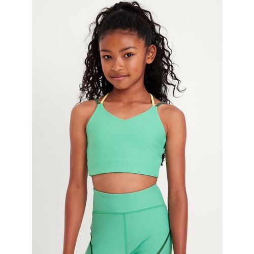 PowerSoft Strappy Longline Sports Bra for Girls