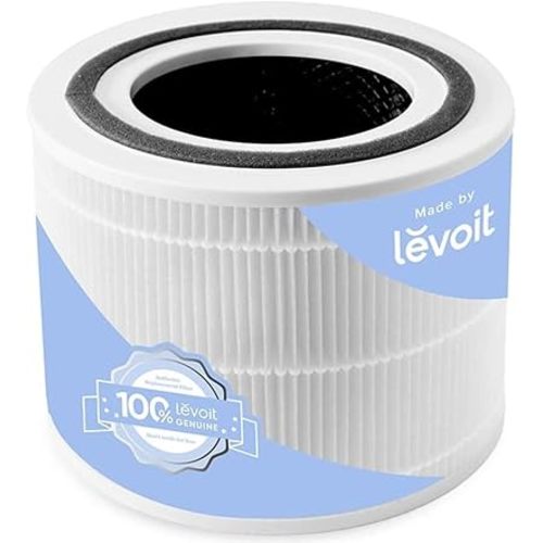 LEVOIT Genuine Core 300-P Air Purifier Air Filter Replacement, 3-In-1 Filters, High-Efficiency Activated Carbon, Core300-RF, 1 Pack, White
