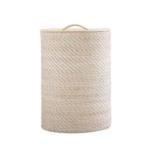Quinn White Washed Hamper