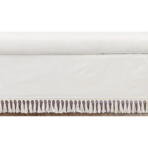 Sweet Jojo Designs Boy Or Girl Gender Neutral Unisex Baby Crib Bed Skirt Bohemian Fringe Ivory