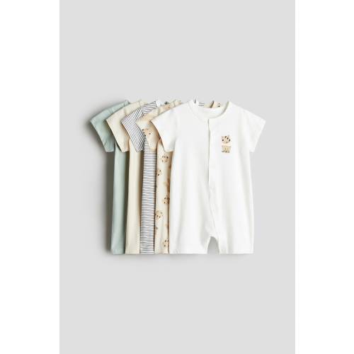 5-PACK COTTON PAJAMA JUMPSUITS