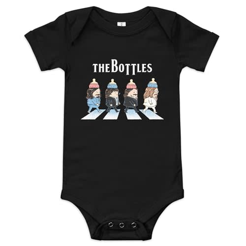 Little Groupies THE BOTTLES Baby Onesie, 100% Cotton, Sizes 3-24m, Unisex-Babies, Baby RocknRoll Onesie