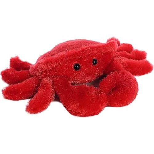Aurora® Adorable Mini Flopsie™ Crab Stuffed Animal - Playful Ease - Timeless Companions - Red 8 Inches