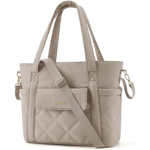 mommore Diaper Bag Tote, Small Baby Bag with Insulated Pockets, Lightweight, with Stroller Straps, Gym Bag with Yoga Strap