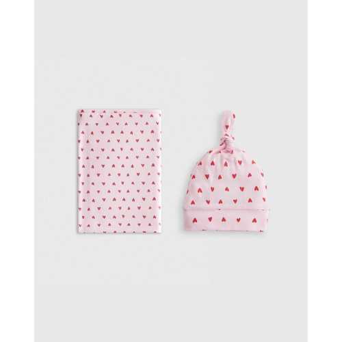 Bamboo Swaddle & Hat Bundle - Baby