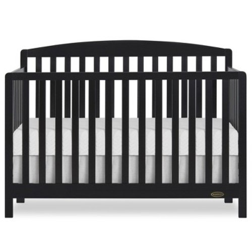 Dream On Me Odelle 5 in 1 Convertible Crib, JPMA & Greenguard Gold Certified, Color: Matte black