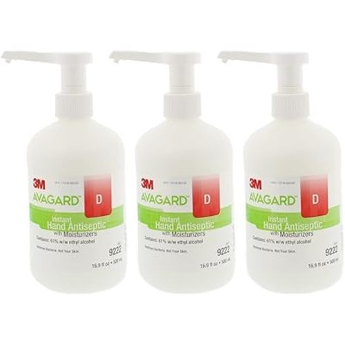 3m Healthcare Sanitizer Hand Gel Avagard D with Moisturizer, 16.9 Oz ,(3 PACK) (3)
