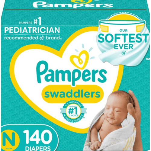 Pampers Swaddlers Disposable Newborn (140 Diapers) < 10lb - Costless WHOLESALE - La Habra - Orange - California - Outlet Store