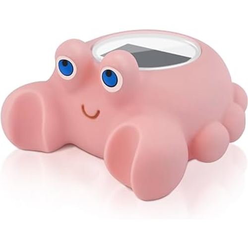 BabyElf Baby Bath Bathtub Thermometer for Infant - Safety Bath Tub Water Temperature Digital Thermometer - Floating Bathing Toy Gift for Kids Newborn Mother with Flashing Temperature Warning