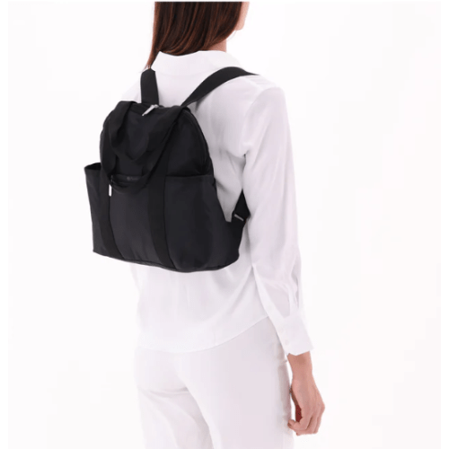 Solid Black Double Trouble Backpack | LeSportsac