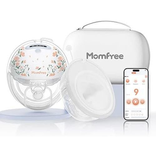 Hands-Free Wearable Breast Pump F6: Electric Breast Pump App Control with 3 Modes & 9 Levels Independent Breastmilk Storage - 24mm Silicone Cushion Insert