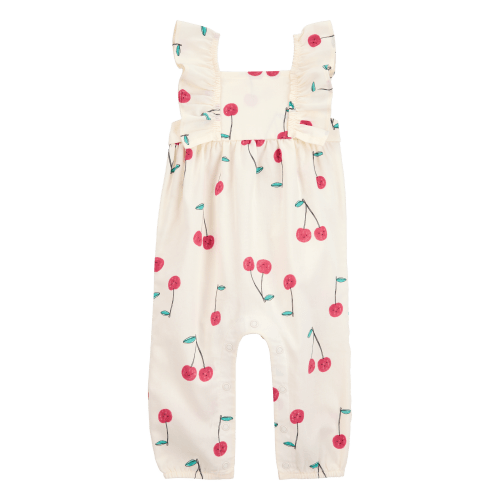 Baby Cherry Flutter Sleeves Jumpsuit - Carter's | Carter's