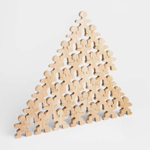 Wooden Toy Stacking Set - Full Flock (32pcs)