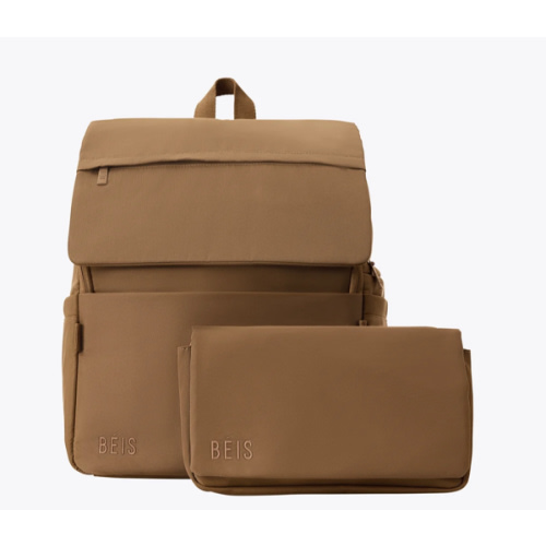 BÉIS 'The Ultimate Diaper Backpack' in Camel