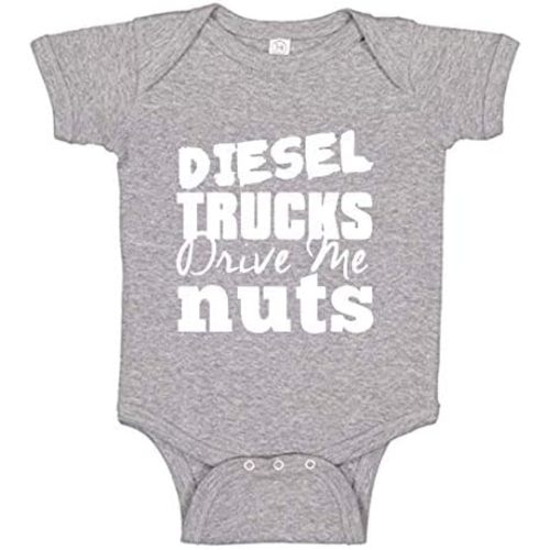 Southern Sisters Deisel Trucks Drive Me Nuts Baby Girl and Boy Clothes by