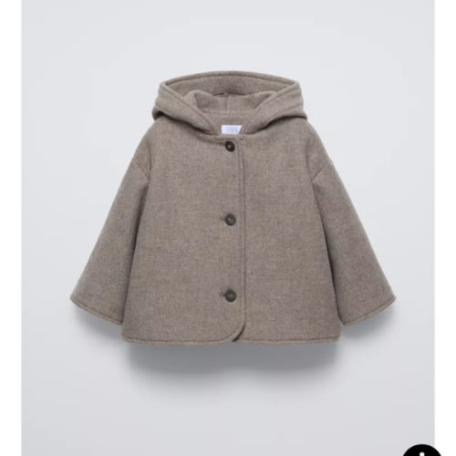 MANTECO WOOL BLEND COAT - Brown / Taupe | ZARA United States 3-6 months