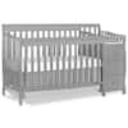 Dream On Me Brody Pebble Grey 5-in-1 Convertible Crib with Changer 620-PG