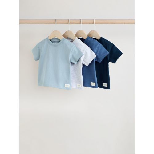 Blue Baby Short Sleeve T-Shirts 4 Pack