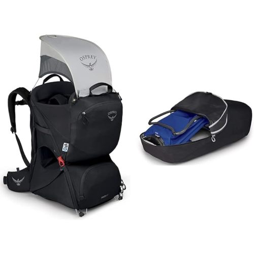 Osprey Poco LT Lightweight Child Carrier Backpack - Starry Black - Backpack + Carrying Case