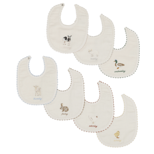 Weekly Bib Set - 7 days x Blanca Miró - Minicoton