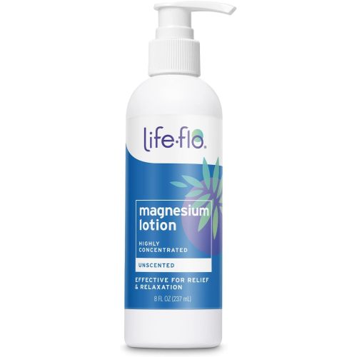 Life-flo Magnesium Lotion - Unscented Body Lotion - Relief and Relaxation with Magnesium Chloride from The Zechstein Seabed - Soothes Muscles and Joints - Hypoallergenic, 60-Day Guarantee, 8oz
