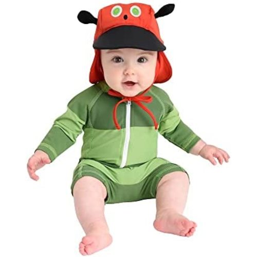 Cuddle Club Unisex Baby and Toddler One-Piece Swimsuit | UPF 50+ All-Day UV Protection Infant Sunsuit