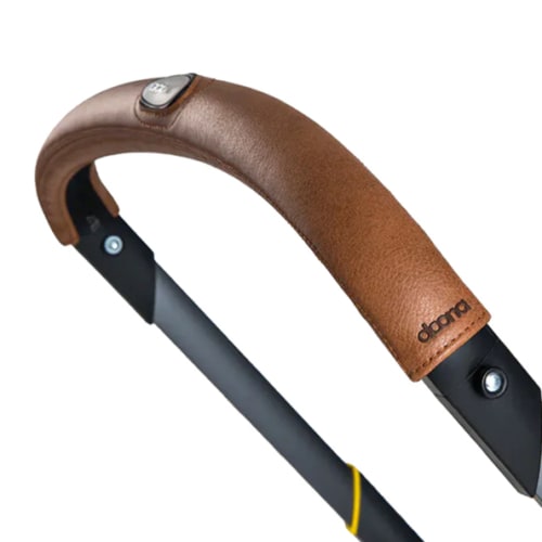 Doona Handlebar Cover, Leather US in Brown