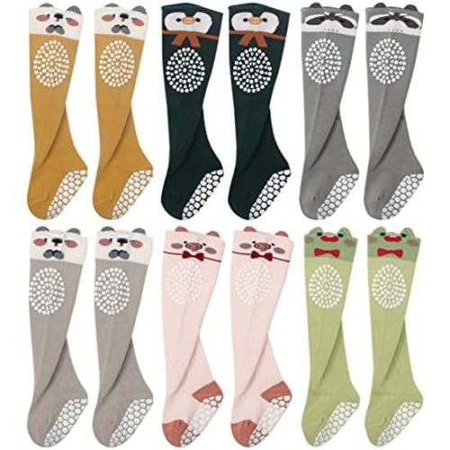 QandSweat Unisex-Baby Knee High Socks Seamless Toddler Boy Girls Cotton Uniform Stockings