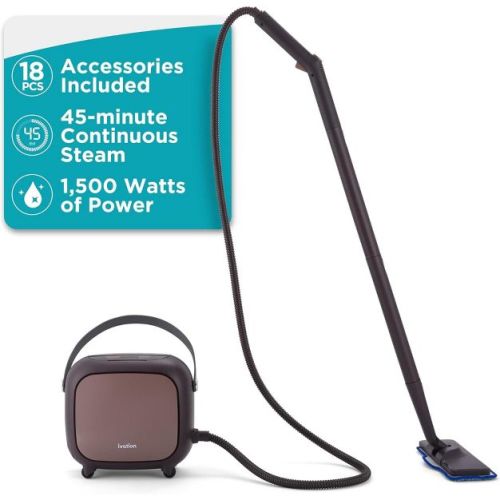 Ivation Steam Cleaner, Multipurpose Steamer with 18 Accessories for Sanitizing Floors, Tiles & More