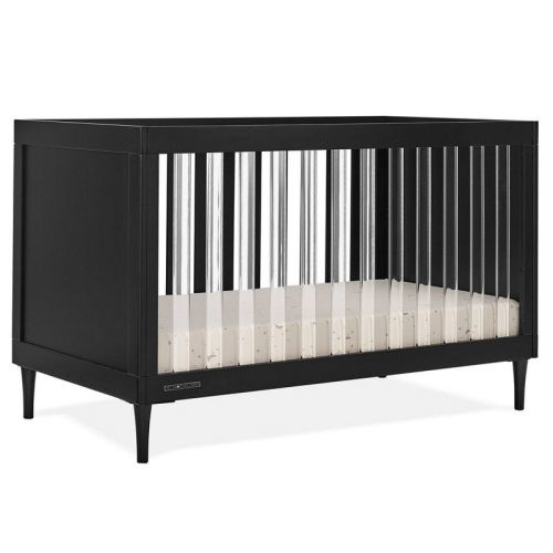 Delta Children Bowie 4-in-1 Convertible Acrylic Crib - Greenguard Gold Certified, Color: Black