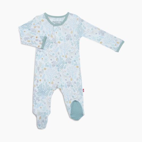 Hand Smocked CLB Charmed Blue Footie with Collar