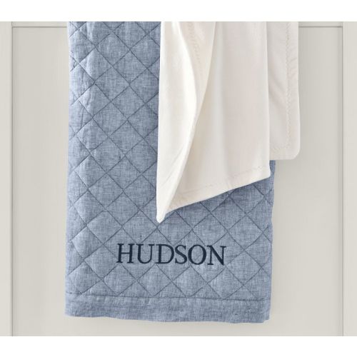 European Linen Baby Quilt | Pottery Barn Kids