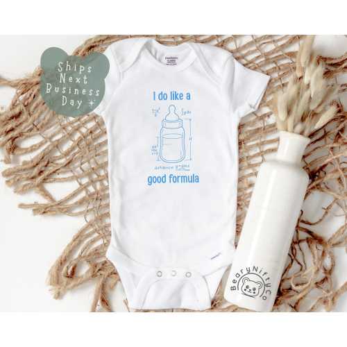 Funny Science Baby Onesie, I Do Like a Good Formula Baby Bottle Baby Bodysuit, Baby Shower Gift for Nerdy Parents, Gift For Teacher Parents