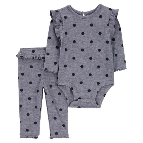 Baby 2-Piece Polka Dot Bodysuit Pant Set