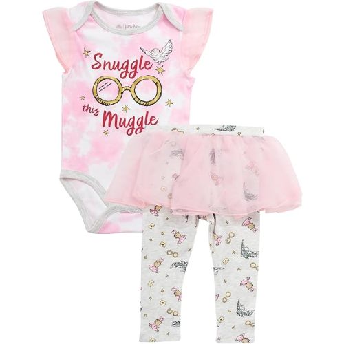 Harry Potter Baby Girl's Creeper Tutu Short Sleeve Baby Bodysuit