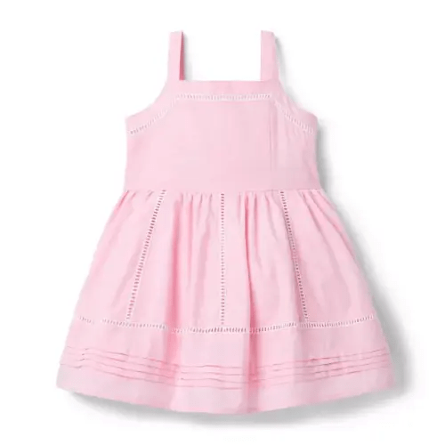Girl Pink Dreams Pintuck Trim Dress by Janie and Jack