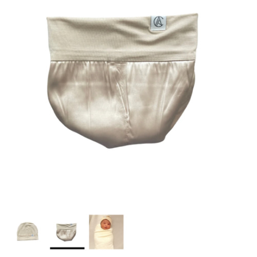 Satin Lined Jersey Beanie-Beige – Aarin & Co.
