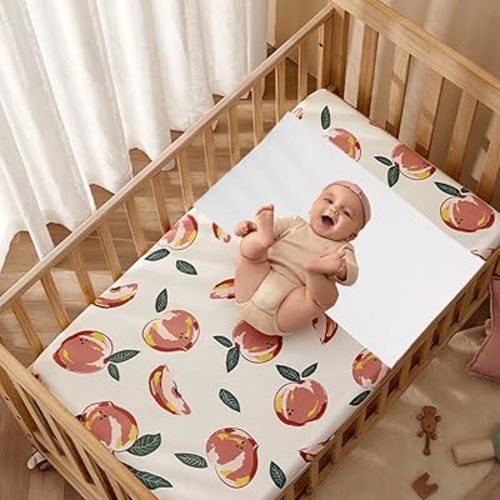 100% Mulberry Silk Crib Sleeve Sheet for Baby Hair, 22 Momme Silk Bassinet Slip for Baby Bald Spots, Soft and Safe Silk Cot Sleeve for Everyday Use (White)
