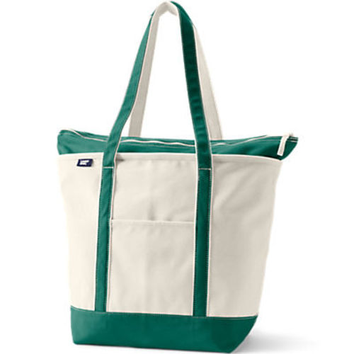 Medium Natural 5 Pocket Open Top Canvas Tote Bag | Diaper Bag