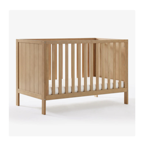 HARPPA Grevia | 5-in-1 Convertible Wooden Baby Crib – Compact Crib for Apartments, Newborn & Infant Bedding Solution, Ideal for Small Spaces
