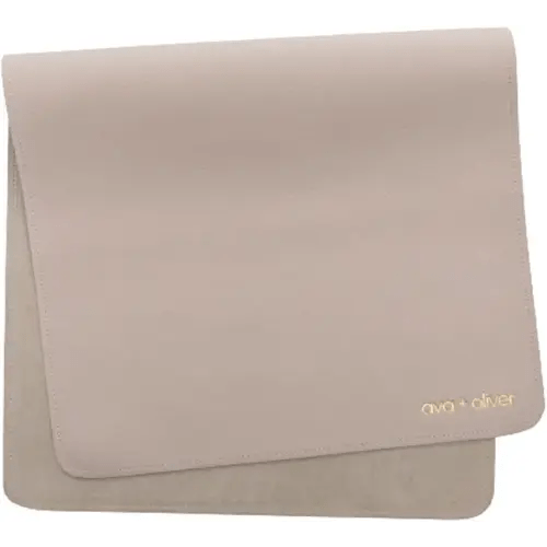 Vegan Leather Baby Changing Mat - Multipurpose Portable Wipeable Diaper Pad - Foldable for Travel (16 x 30 in) (Grey)