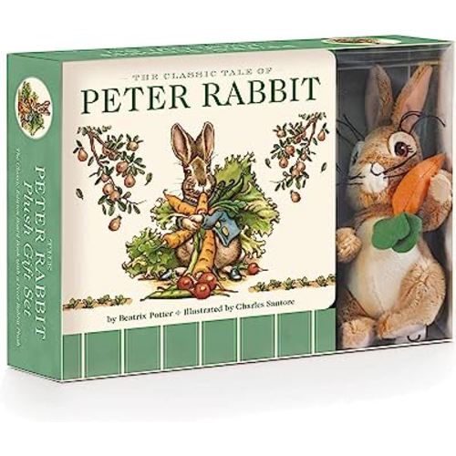 The Peter Rabbit Plush Gift Set (The Revised Edition): Includes the Classic Edition Board Book + Plush Stuffed Animal Toy Rabbit Gift Set