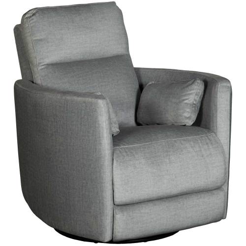 Durham Silver Swivel Power Recliner