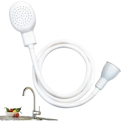 Sink Spray Rubber Hose, Sink Hose Attachment for Faucet Portable Sink Hose Faucet Sprayer, Shampoo Sprayer for Dog, Pets, Bathing Baby, Washing Hair, Rinsing Vegetables (For sink)