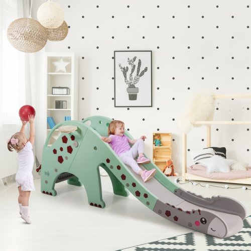 Gymax Kids Slide with Basketball Hoop Slide "& Reviews" | Wayfair